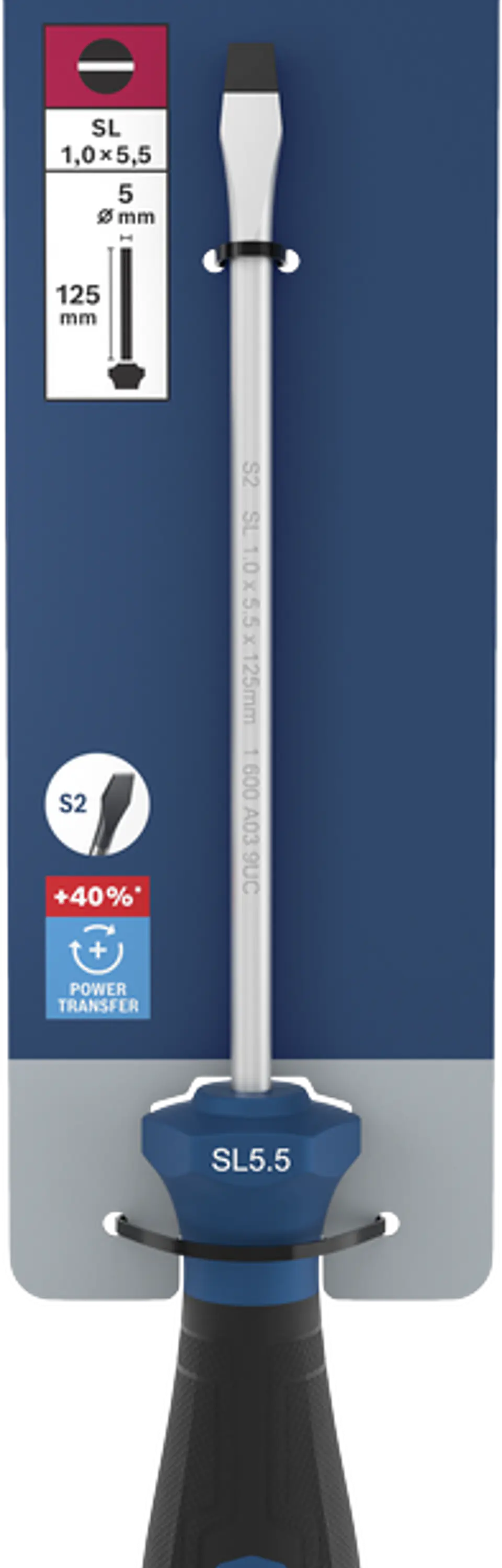 Chave de fendas PRO SL 1,0 x 5,5 x 125 mm BOSCH 5