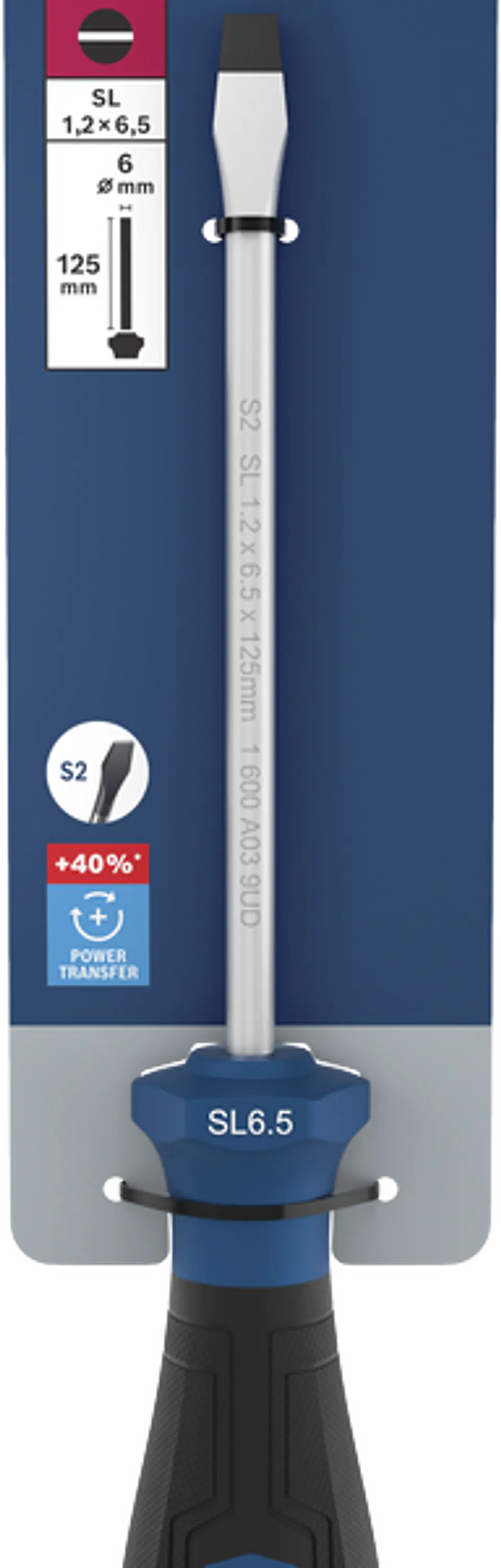Chave de fendas PRO SL 1,2 x 6,5 x 125 mm BOSCH 4
