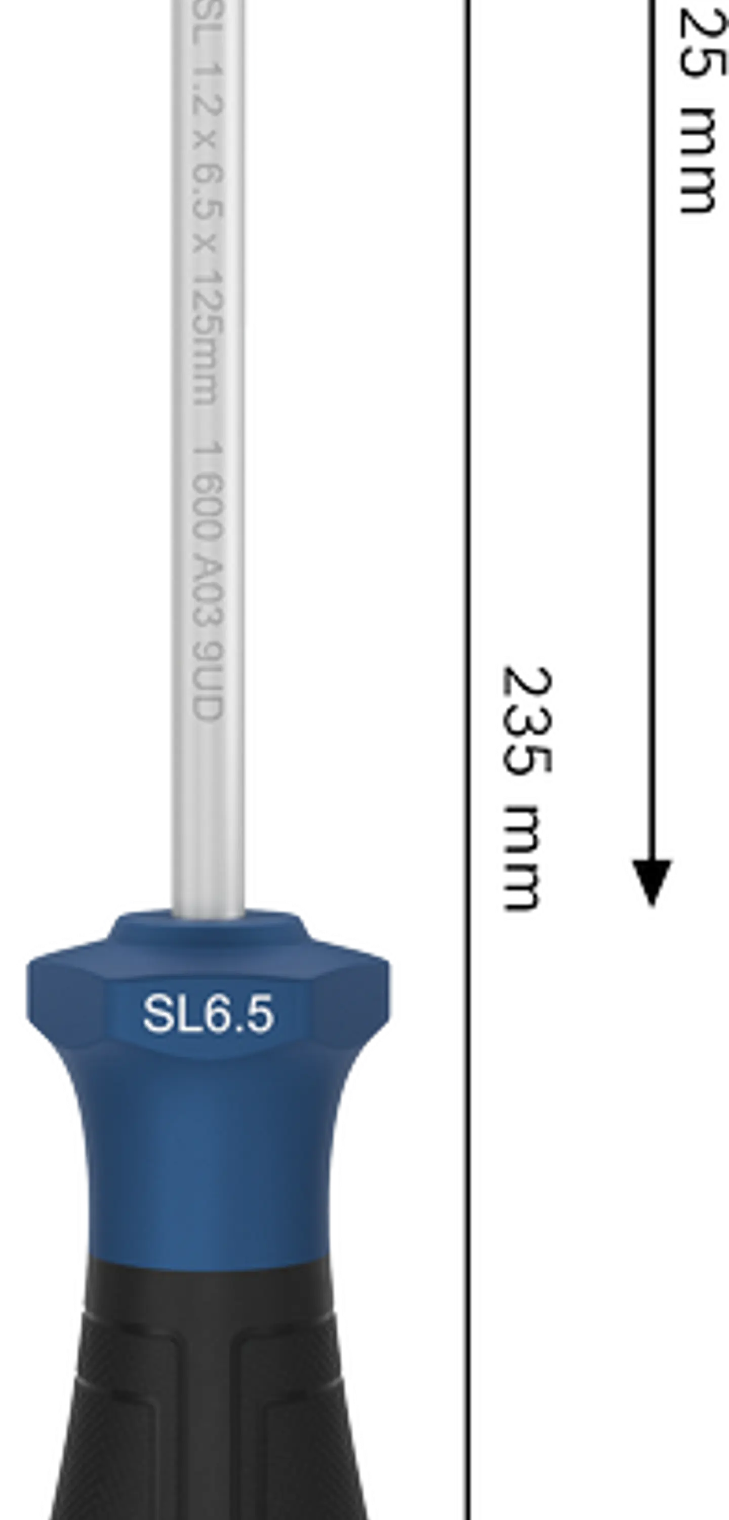 Chave de fendas PRO SL 1,2 x 6,5 x 125 mm BOSCH 5