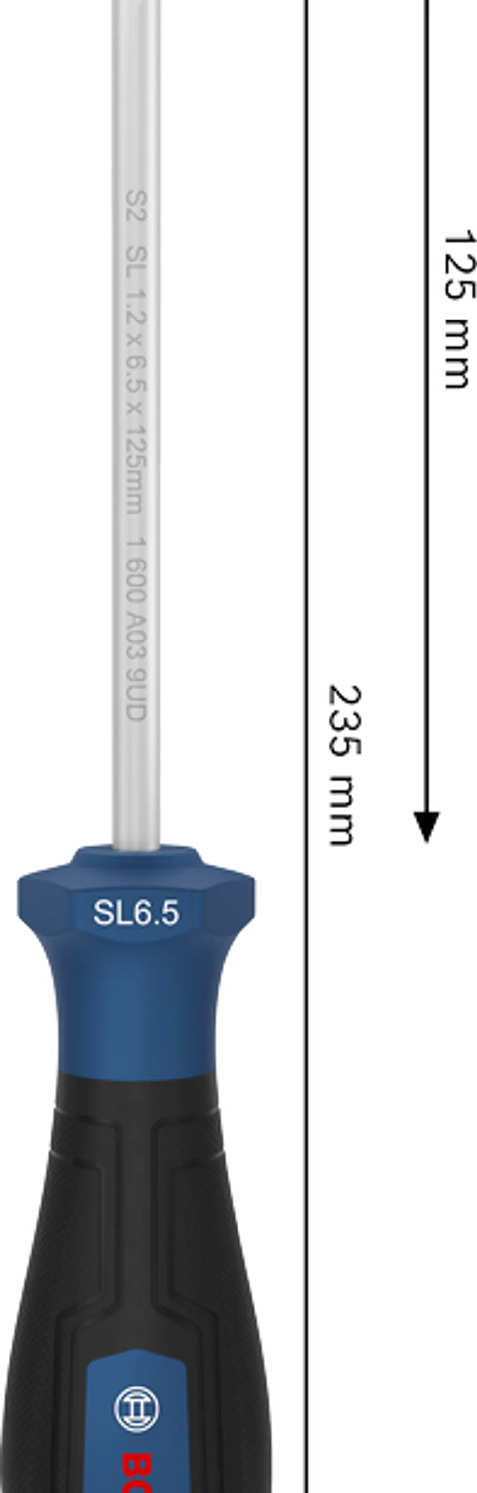Chave de fendas PRO SL 1,2 x 6,5 x 125 mm BOSCH 5