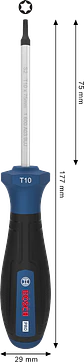 Chave de Fenda Torx PRO TX10 x 75 mm BOSCH - thumbnail 3
