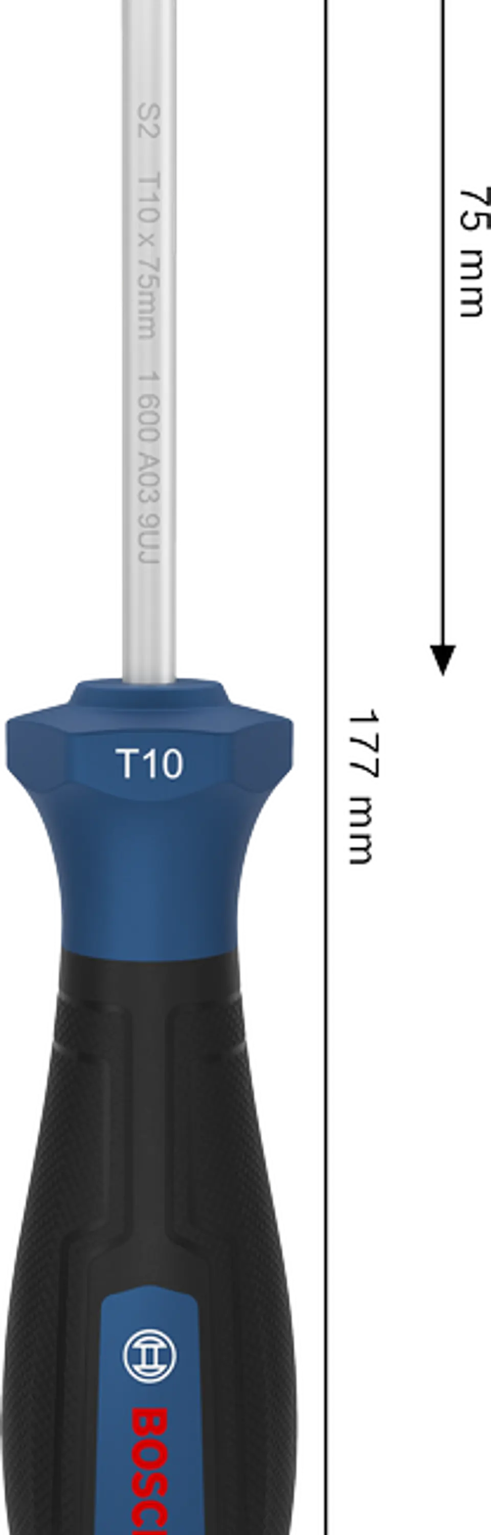 Chave de Fenda Torx PRO TX10 x 75 mm BOSCH 3