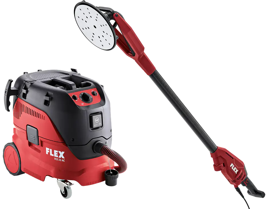 Kit Lixadora Tetos (Girafa) Sem Escovas GE 6 X-EC + Aspirador 30 LT VCE 33 M-AC FLEX 1