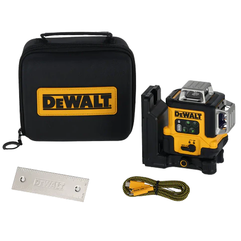 Nível Laser Autonivelante Verde de 3 linhas 360° USB-C DCLE14361GB DEWALT