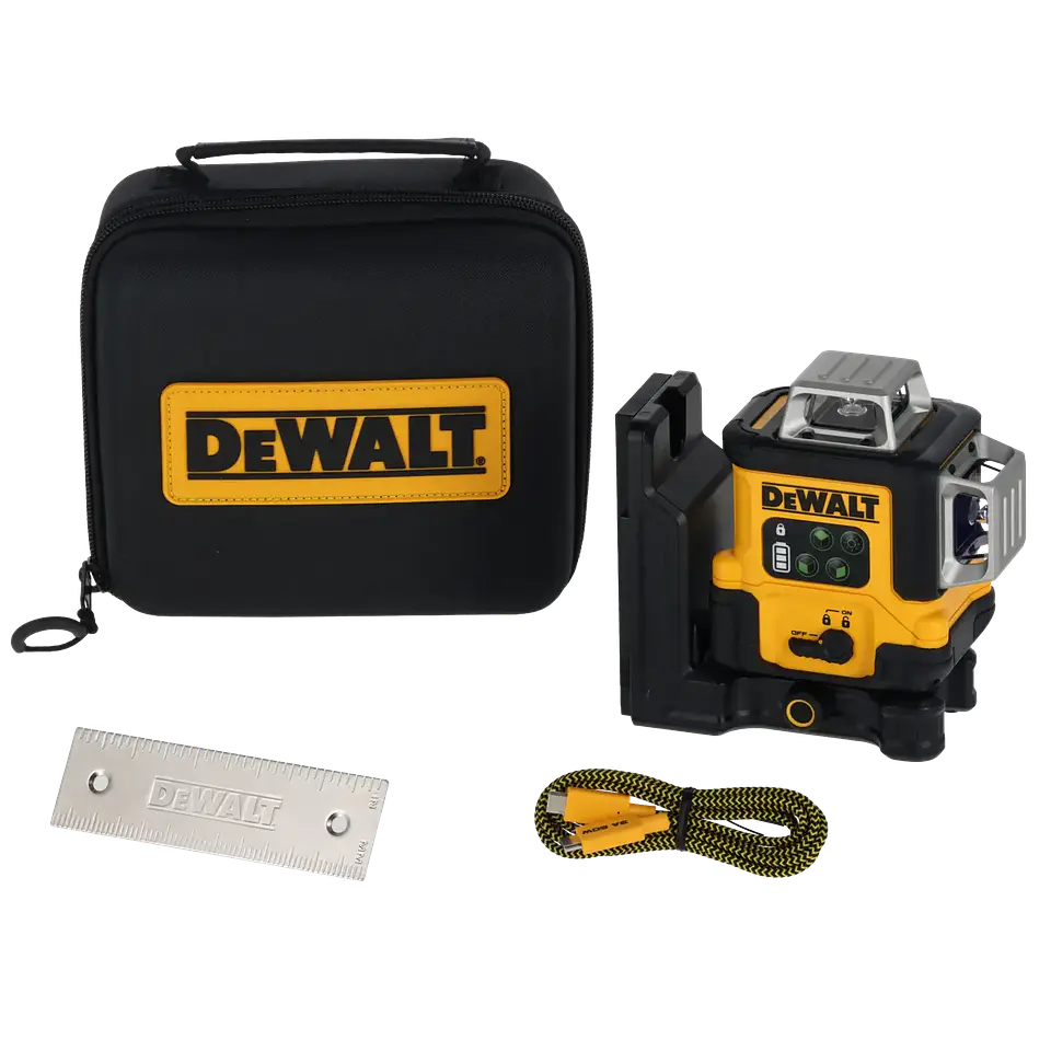 Nível Laser Autonivelante Verde de 3 linhas 360° USB-C DCLE14361GB DEWALT 1