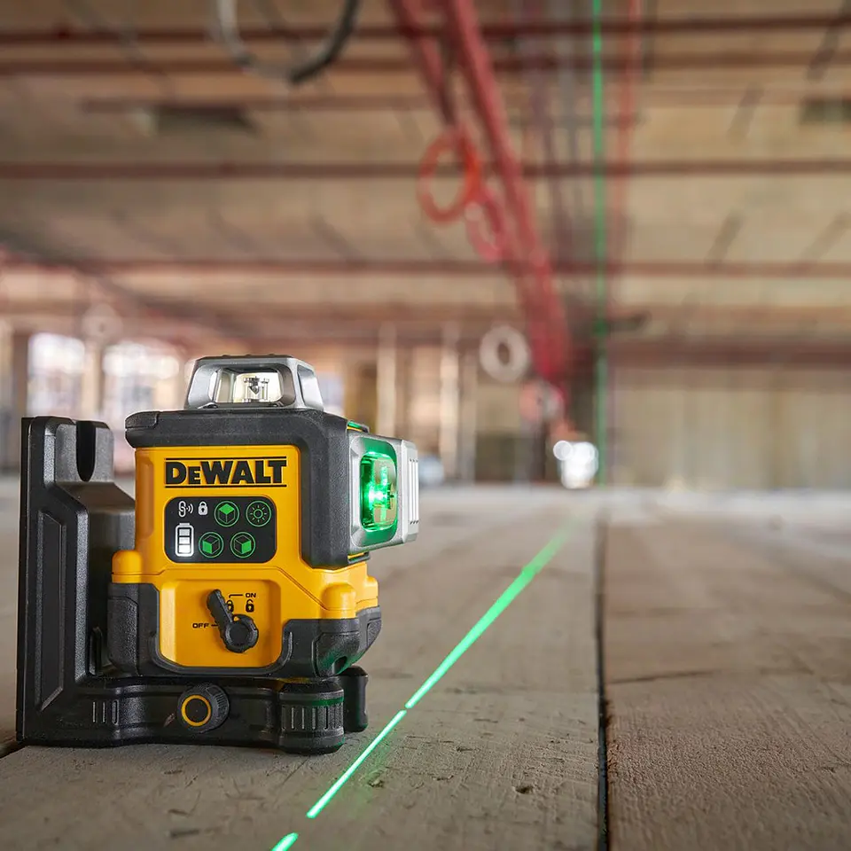 Nível Laser Autonivelante Verde de 3 linhas 360° USB-C DCLE14361GB DEWALT 2