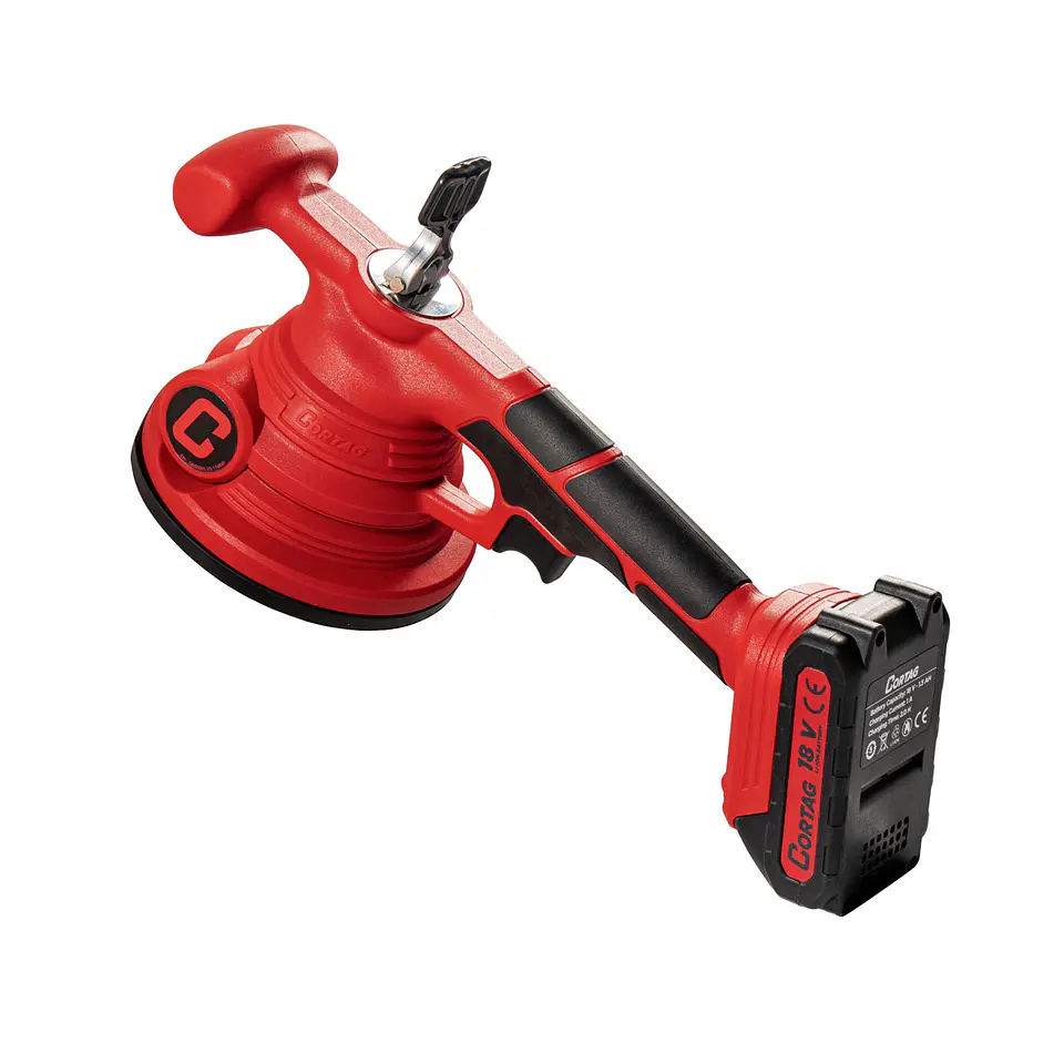 Máquina/Ventosa Vibratória Cerâmica Manual 18V + 1 Baterias 1,5 Ah MAC-100 CORTAG 3