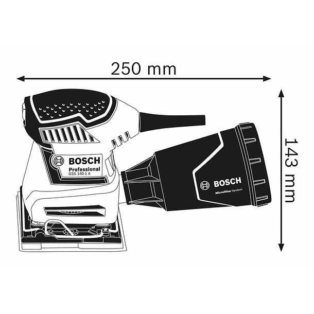 Lixadora vibratória GSS 140-1 A BOSCH 3