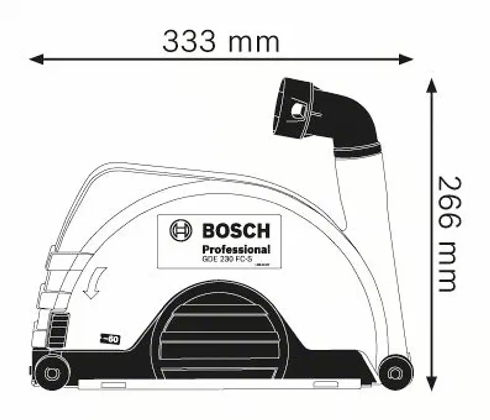 Colector de pó para rebarbadoras 230mm GDE 230 FC-S BOSCH 3