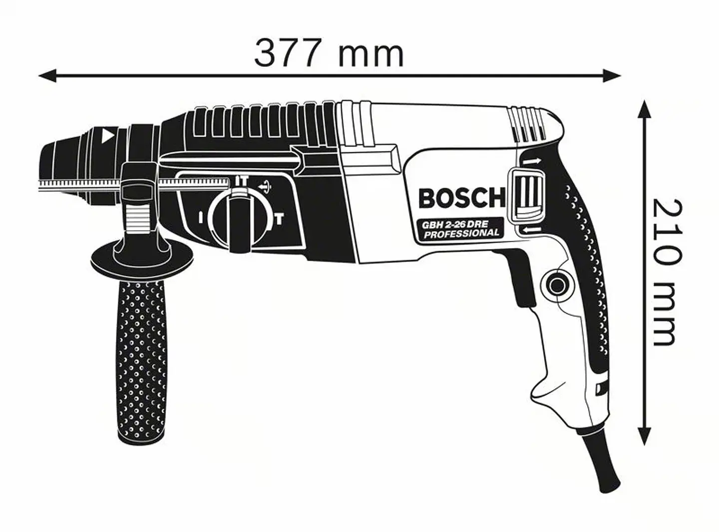 Martelo perfurador SDS Plus GBH 2-26 BOSCH 3