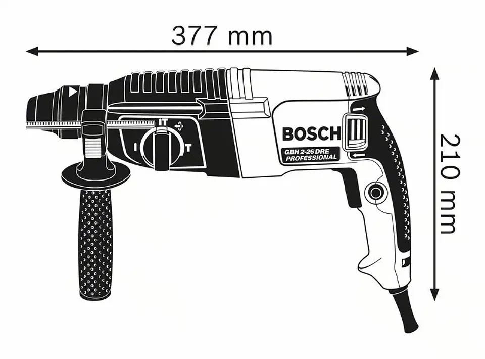 Martelo perfurador SDS Plus GBH 2-26 BOSCH 3