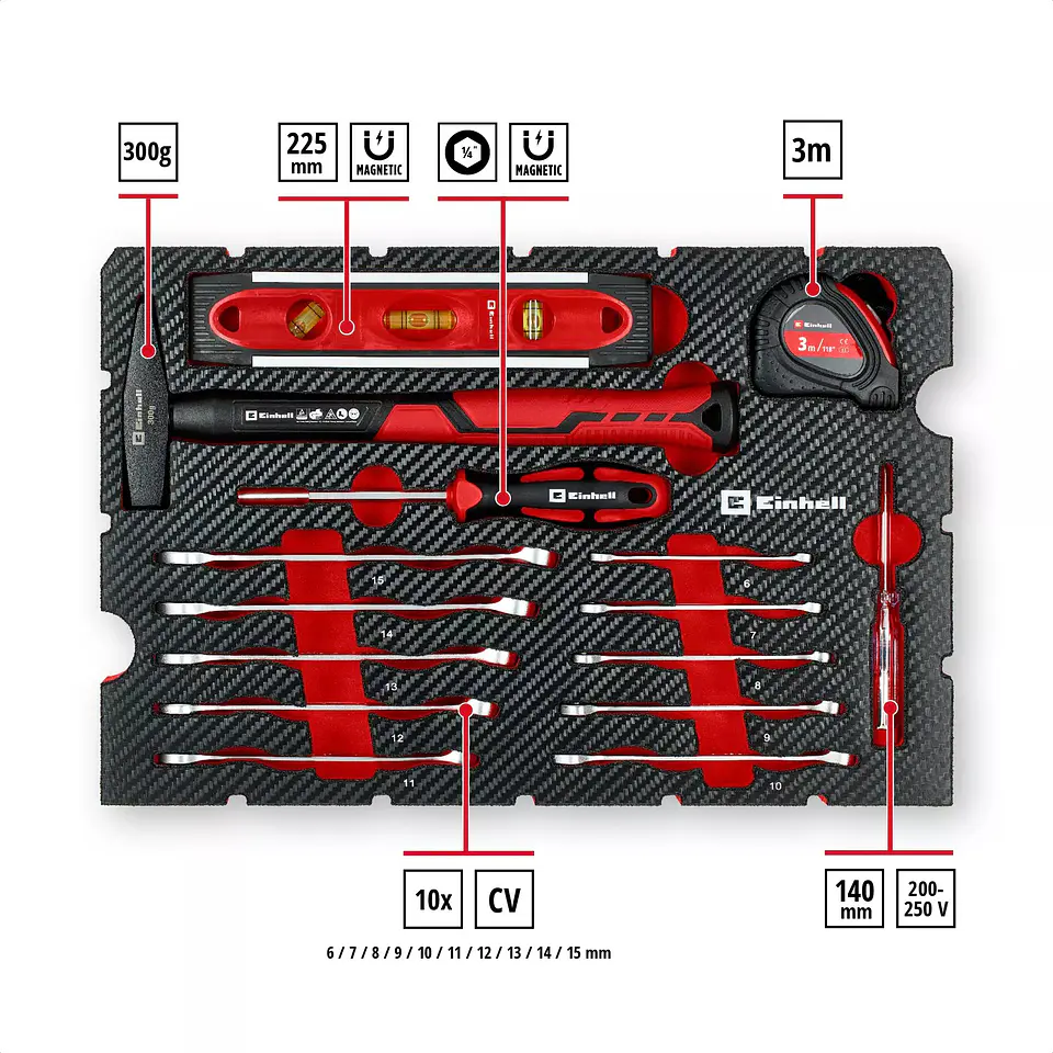 Mala de Ferramentas 79 Peças E-Case EINHELL 4