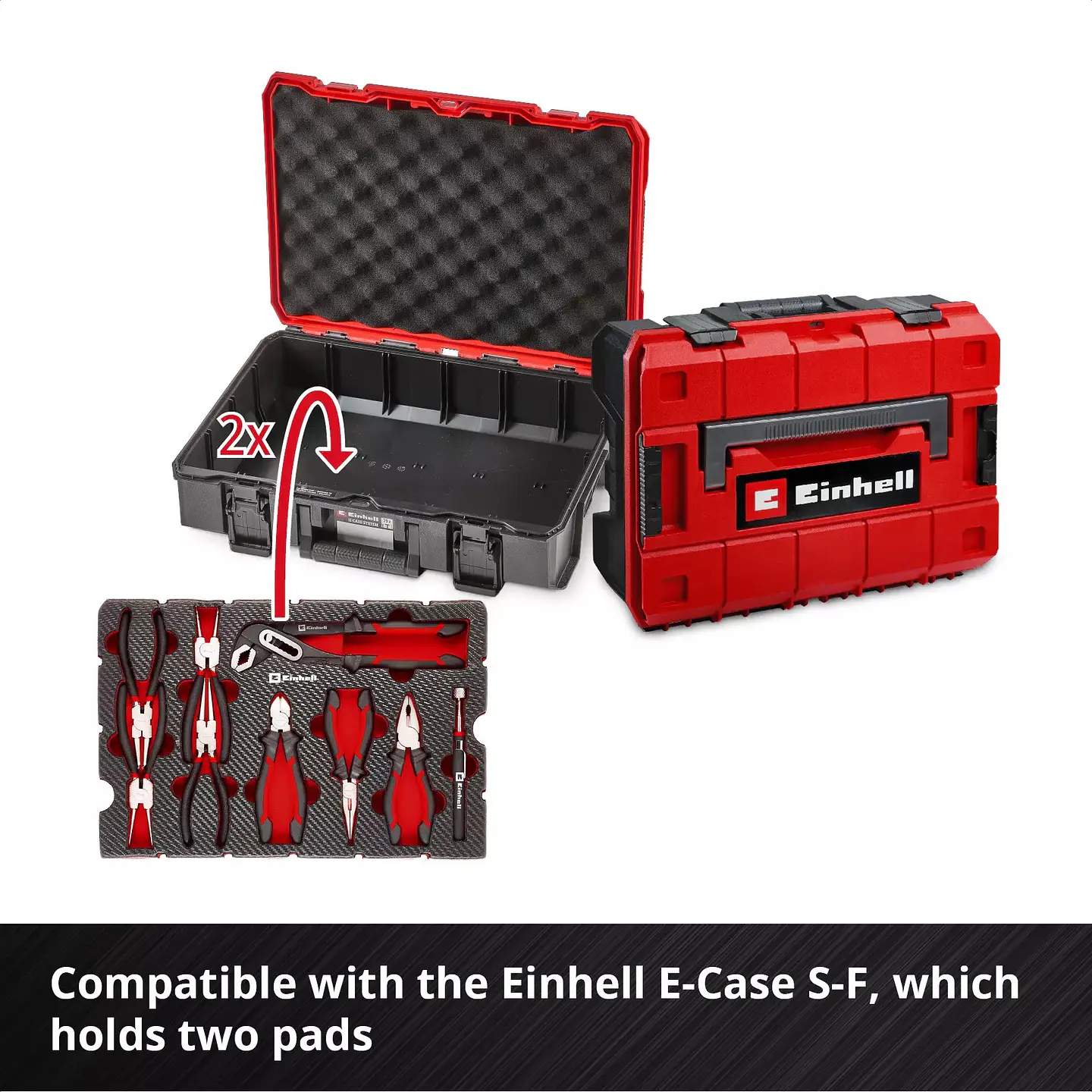 Inserção E-Case 9 Peças com Alicates EINHELL 5