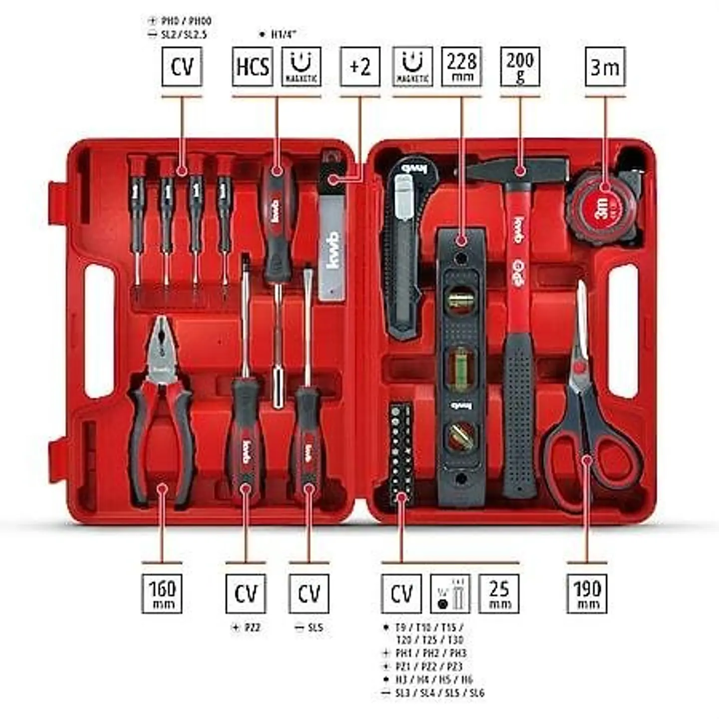 Mala de Ferramentas 35 Peças KWB by EINHELL 2
