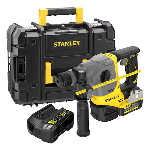 Martelo Perfurador sem Escovas SDS-Plus V20-18V + 1 Bateria 4.0 Ah SFMCH910M1T STANLEY