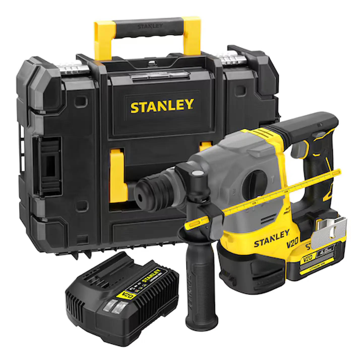 Martelo Perfurador sem Escovas SDS-Plus V20-18V + 1 Bateria 4.0 Ah SFMCH910M1T STANLEY 1