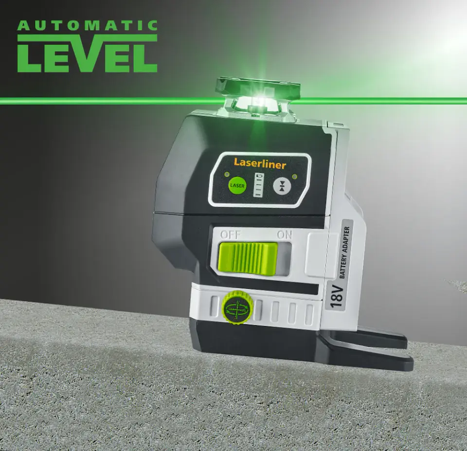 Nível laser 2 Linhas Verdes PowerLine-Laser G360P Multi-18V LASERLINER 6