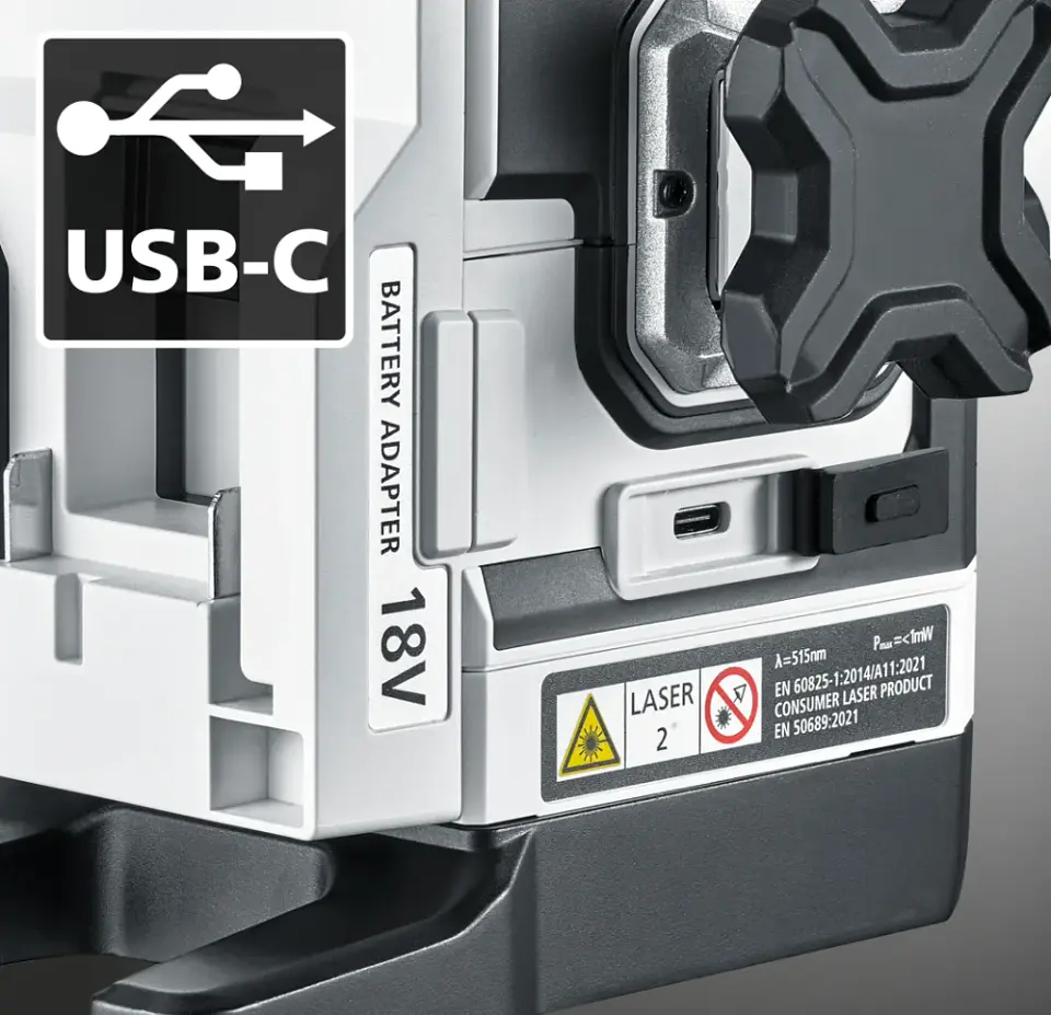 Nível laser 3 Linhas Verdes com Comando PowerPlane-Laser 3G Pro Multi-18V LASERLINER 6