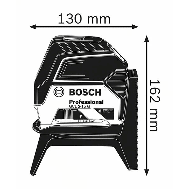 Nivel Laser combinado de 2 linhas verdes GCL 2-15 G BOSCH 4