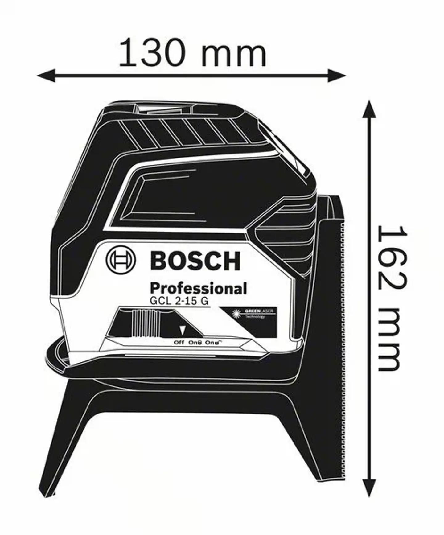 Nivel Laser combinado de 2 linhas verdes GCL 2-15 G BOSCH 4