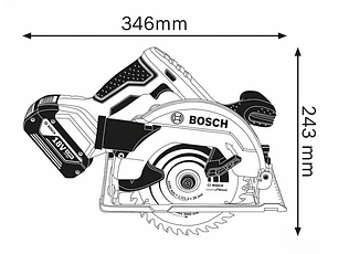 Serra circular a bateria 18 Volts GKS 18V-57 BOSCH
