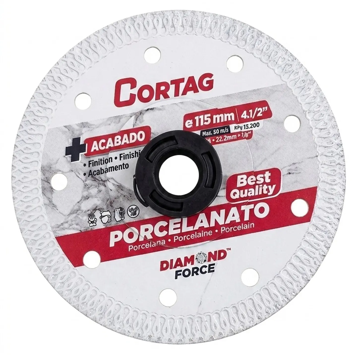 Disco de Diamante Porcelanato Ø115 mm CORTAG 1