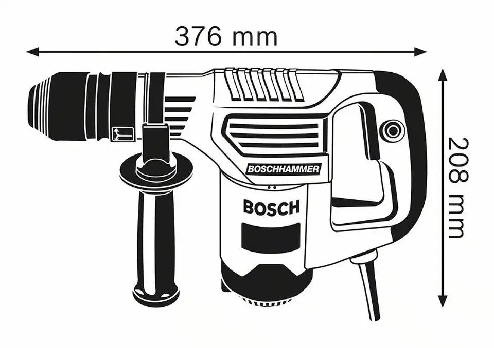 Martelo demolidor ligeiro SDS Plus GSH 3 E BOSCH 6