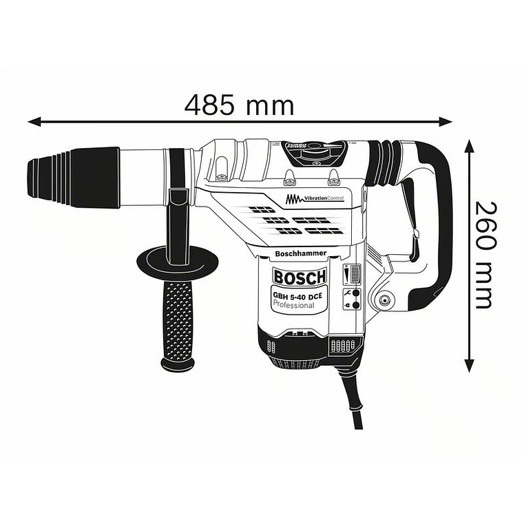Martelo perfurador SDS Max GBH 5-40 DCE BOSCH 6