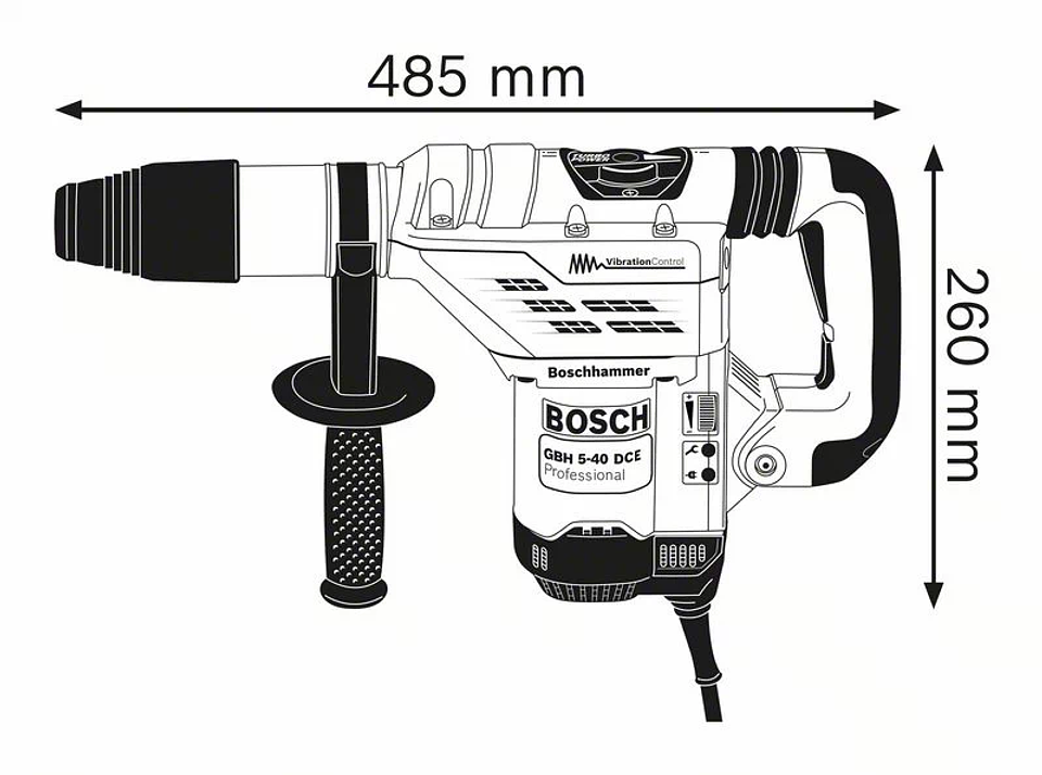 Martelo perfurador SDS Max GBH 5-40 DCE BOSCH 6