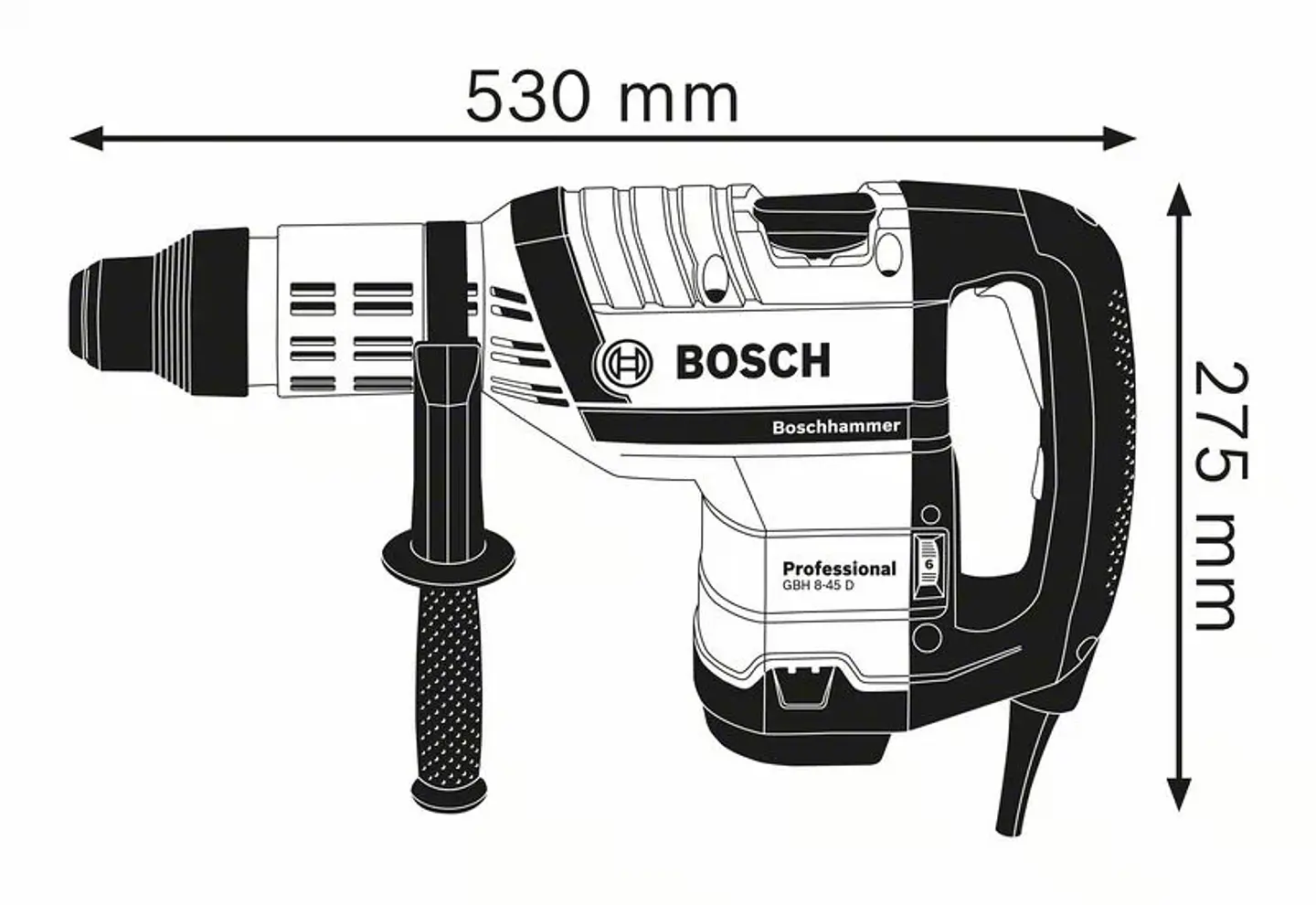 Martelo perfurador SDS Max GBH 8-45 D BOSCH 6