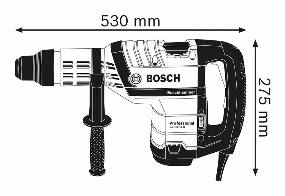 Martelo perfurador SDS Max GBH 8-45 D BOSCH 6