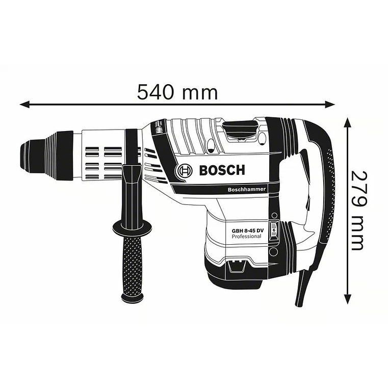 Martelo perfurador SDS Max GBH 8-45 DV BOSCH 6