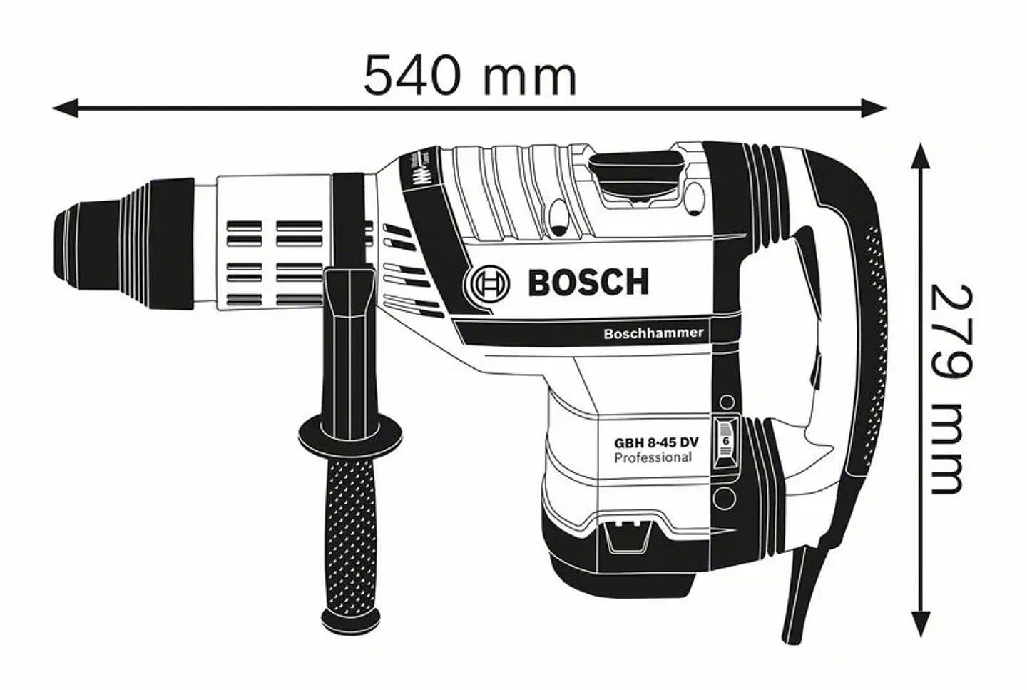 Martelo perfurador SDS Max GBH 8-45 DV BOSCH 6