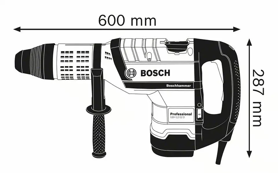 Martelo perfurador SDS Max GBH 12-52 D BOSCH 4