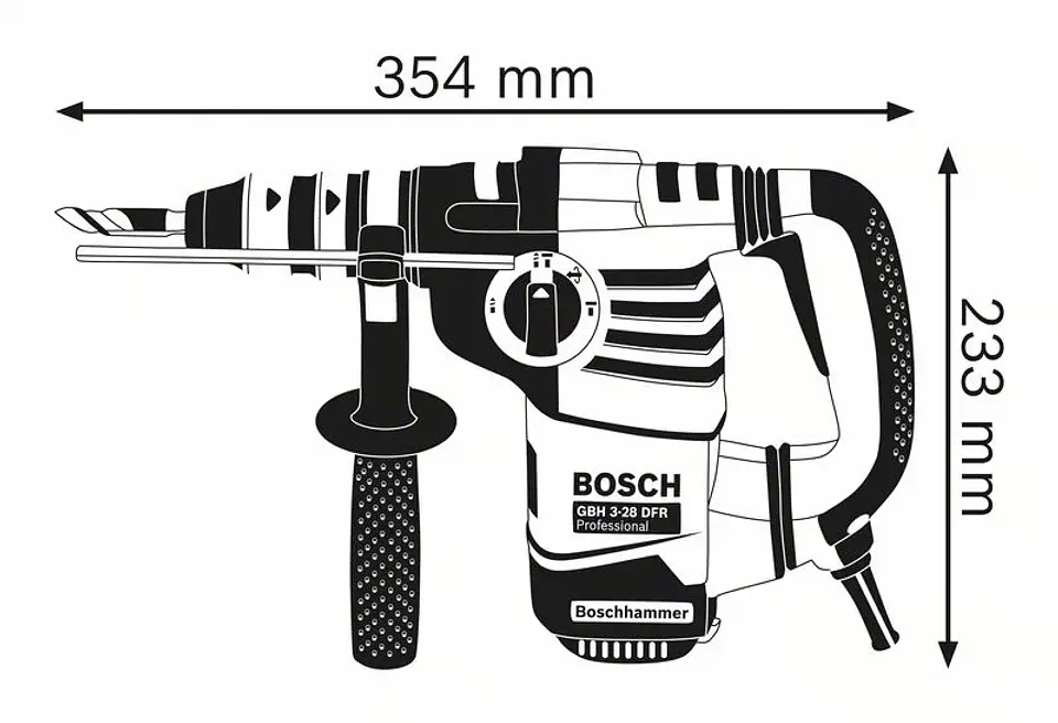 Martelo perfurador SDS Plus GBH 3-28 DFR BOSCH 3