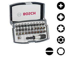 Conjunto de pontas de aparafusar Extra Hard BOSCH (32 pcs)