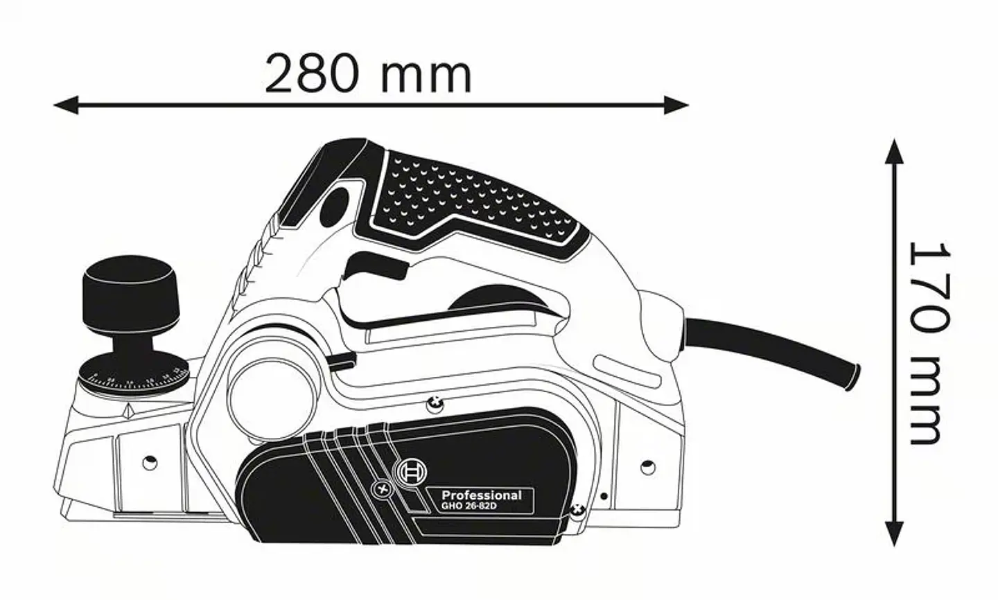 Plaina GHO 26-82 D BOSCH 3