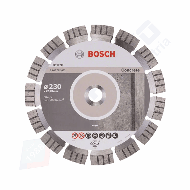 Disco de corte de diamante para betão 230mm Best for Concrete BOSCH 1