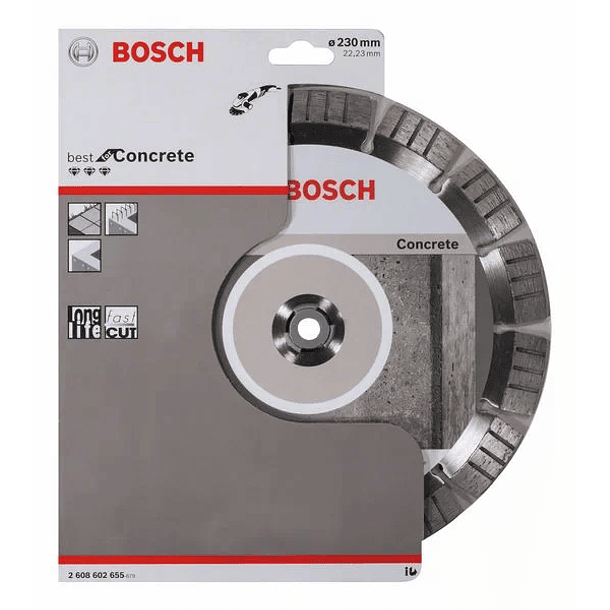 Disco de corte de diamante para betão 230mm Best for Concrete BOSCH 2