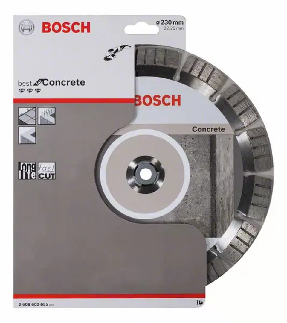 Disco de corte de diamante para betão 230mm Best for Concrete BOSCH 2