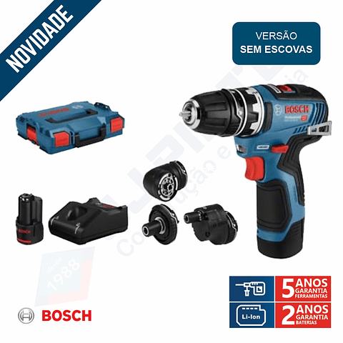 Aparafusadora sem escovas a bateria 12V - 5 em 1 GSR 12V-35 FC BOSCH