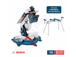 Serra combinada GTM 12 JL com mesa de trabalho GTA 2600 BOSCH