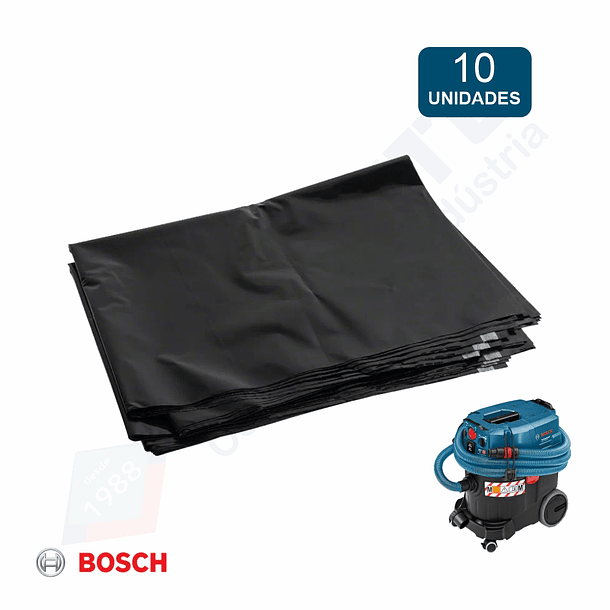 Sacos descartáveis para resíduos secos e líquidos para aspiradores BOSCH - 10 unidades 2