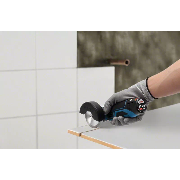 Mini rebarbadora a bateria 76 mm GWS 12V-76 + 2 Baterias 12V 3.0Ah + Mala L-BOXX BOSCH 3