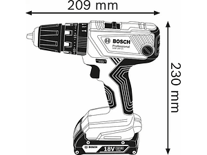 Aparafusadora berbequim com percussão 18 Volts GSB 18V-21 BOSCH
