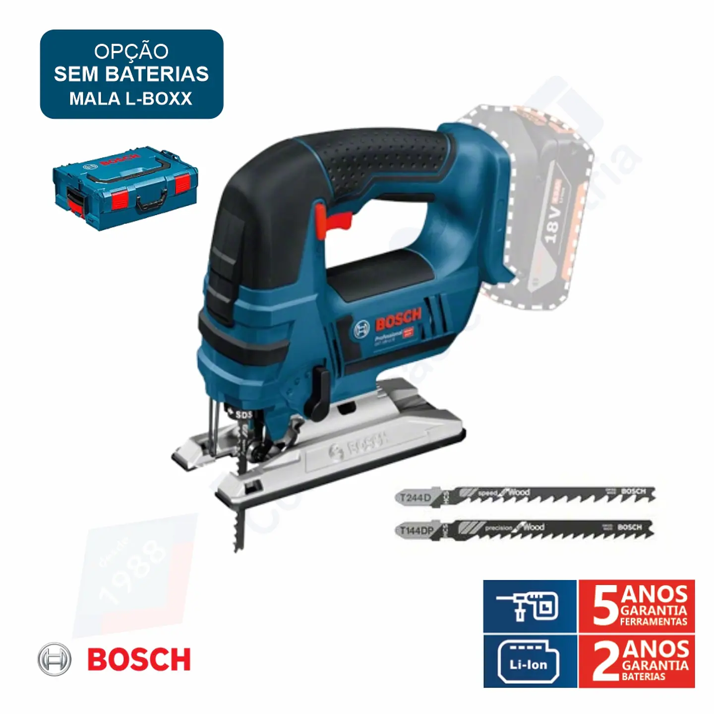 Serra vertical tico tico a bateria 18 Volts GST 18V-LI B BOSCH 2