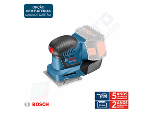 Lixadora vibratória a bateria 18 Volts GSS 18V-10 BOSCH