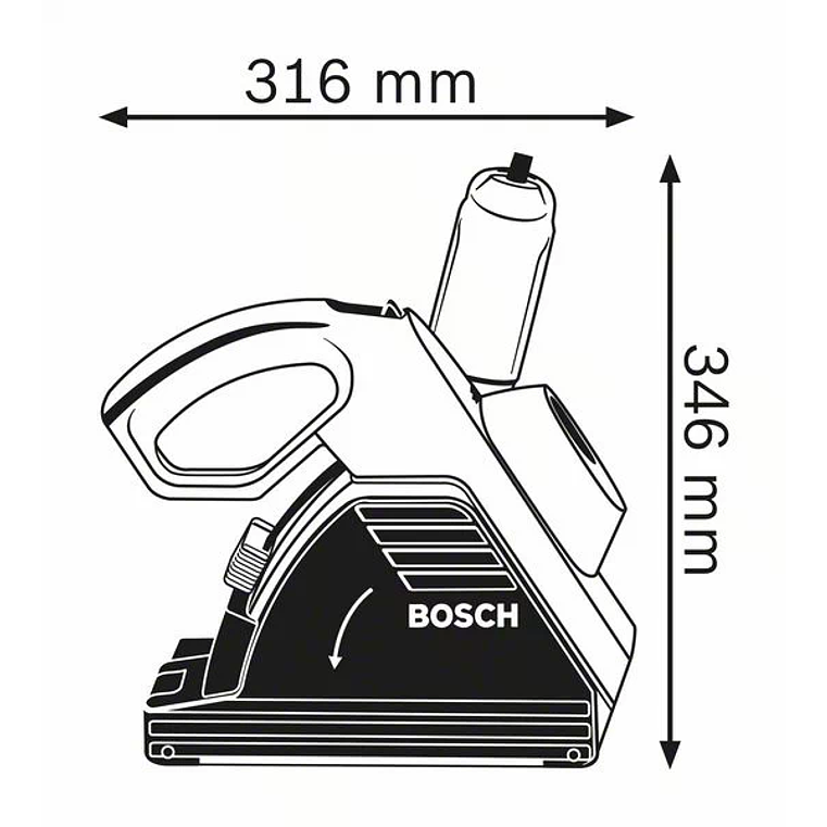 Fresadora de abrir roços GNF 35 CA BOSCH 3