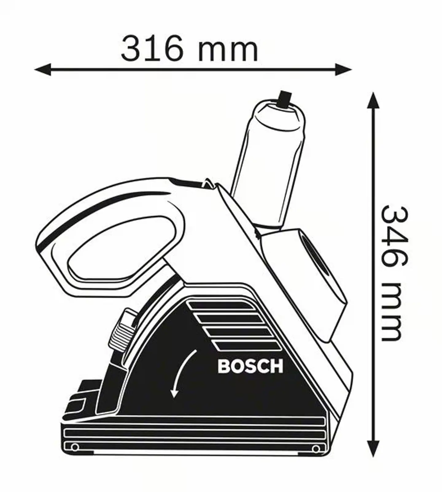 Fresadora de abrir roços GNF 35 CA BOSCH 3