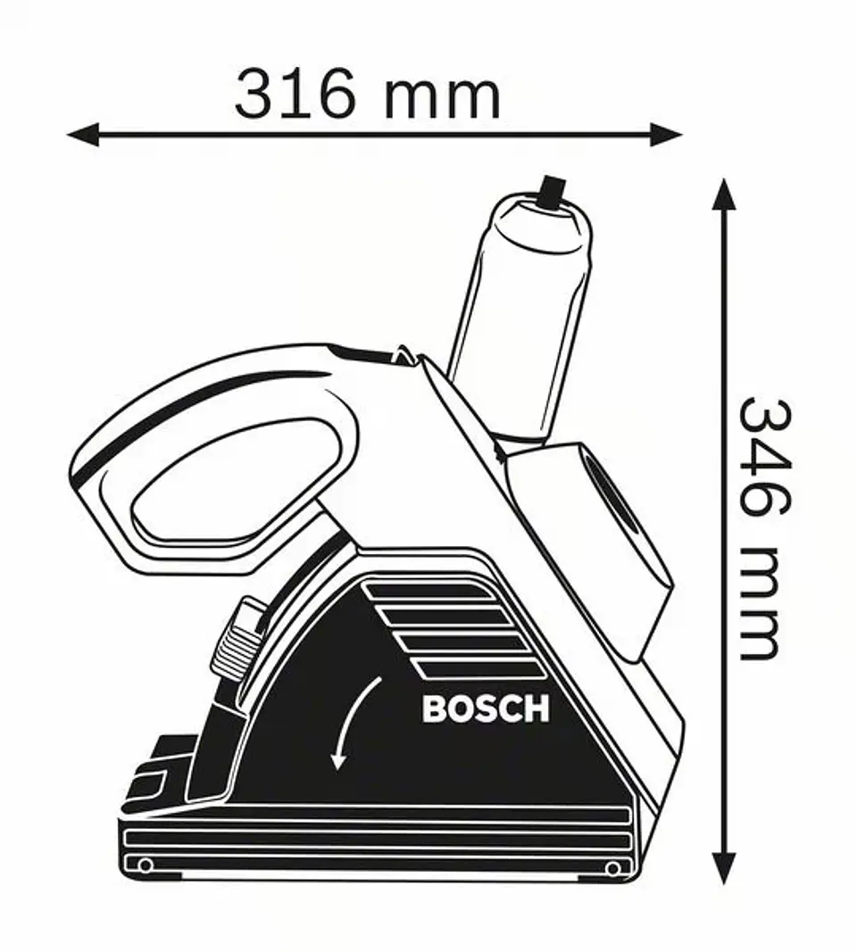 Fresadora de abrir roços GNF 35 CA BOSCH 3